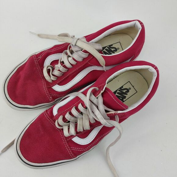 VANS Old Skool Low Magenta Pink Classic Low Top Sneaker Womens 7.5 - Picture 5 of 13